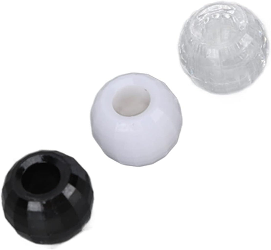 Perles de cheveux, anneau d'extension de cheveux en plastique transparent antirouille pour cheveux