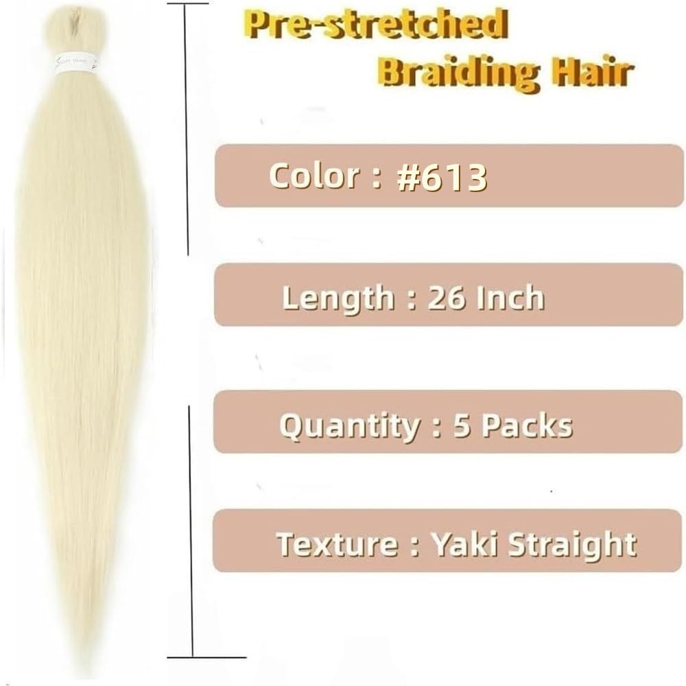 Bouclé Braiding Hair For Boho Braids Meches Rajout Cheveux Tresses For Bohemian Braids Pré-Étirés Meches Pour Tresses Africaine Meche Naturelle Pour Tresse（#Brown ，Total De 6 Packs) ）