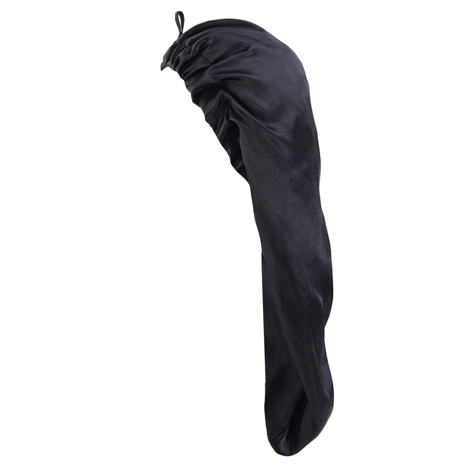 Générique Bonnet en Satin de tête réglable Bonnet en Soie de Sommeil pour Femmes Hommes Double Couche Satin doublé Bonnet de Couchage Wrap Bonnet de Cheveux