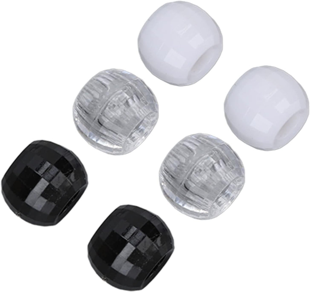 Perles de cheveux, anneau d'extension de cheveux en plastique transparent antirouille pour cheveux