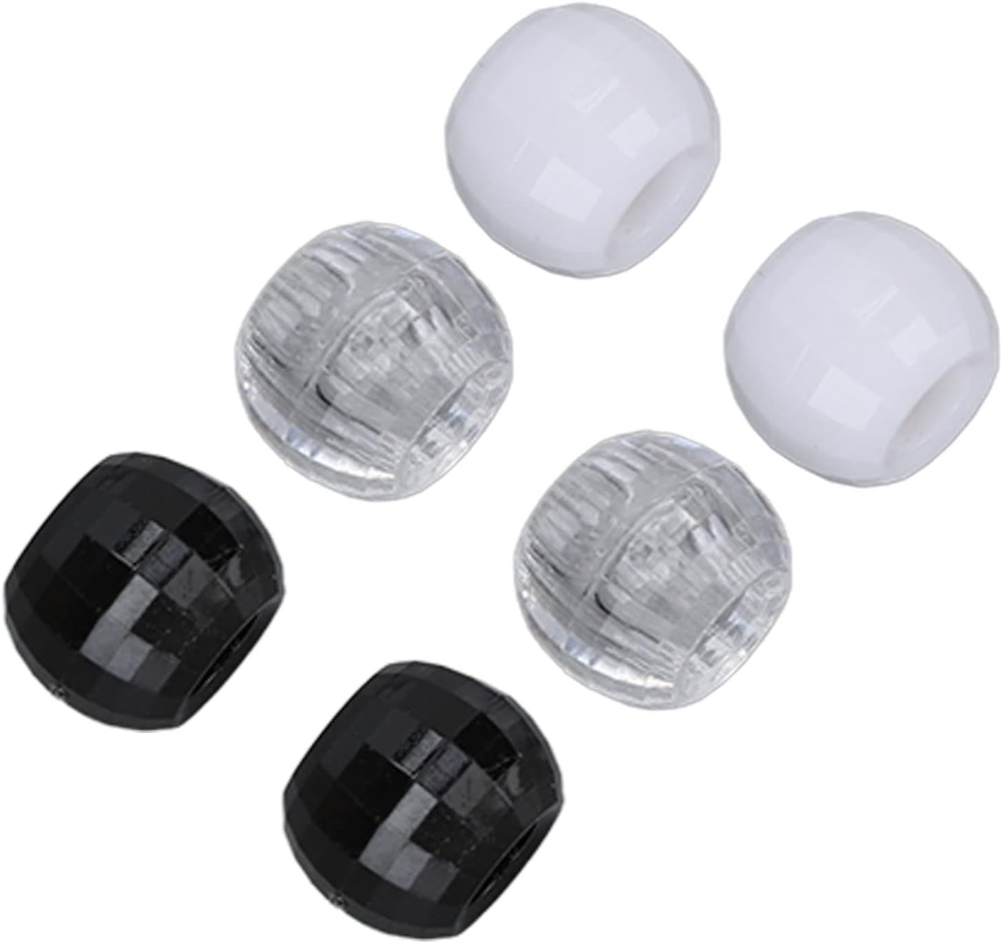 Perles de cheveux, anneau d'extension de cheveux en plastique transparent antirouille pour cheveux