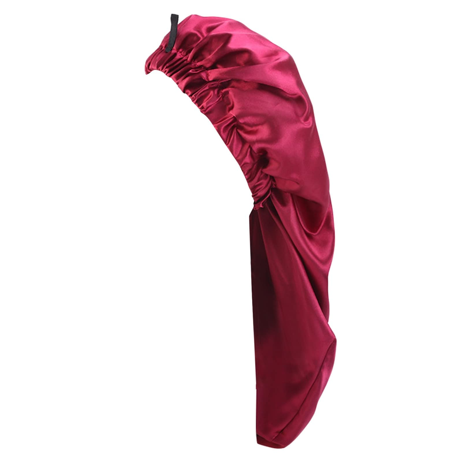 Générique Bonnet en Satin de tête réglable Bonnet en Soie de Sommeil pour Femmes Hommes Double Couche Satin doublé Bonnet de Couchage Wrap Bonnet de Cheveux