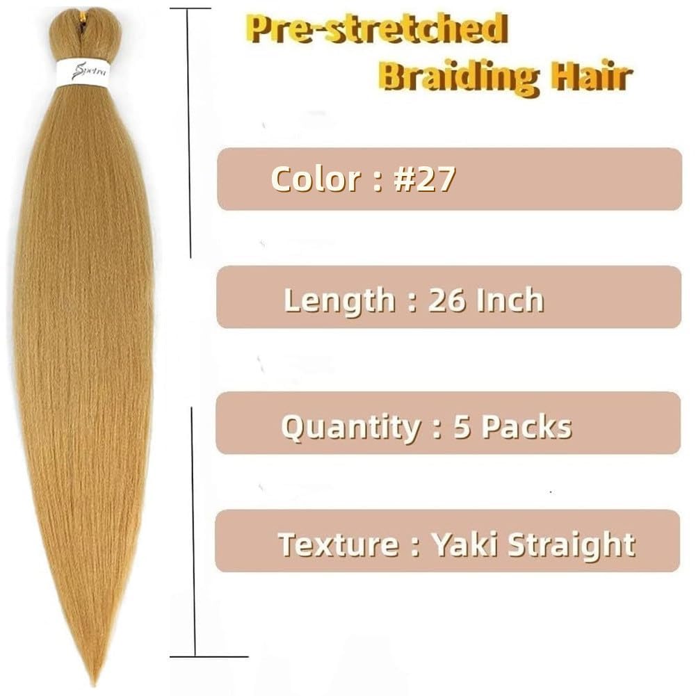 Bouclé Braiding Hair For Boho Braids Meches Rajout Cheveux Tresses For Bohemian Braids Pré-Étirés Meches Pour Tresses Africaine Meche Naturelle Pour Tresse（#Brown ，Total De 6 Packs) ）