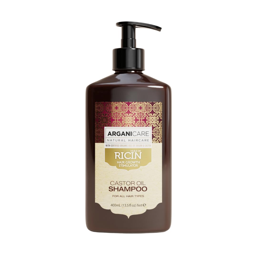 ARGANICARE Shampooing Régénérant Fortifiant Biotine & Huile d’Argan – Vitalité, Nutrition et Résistance – Renforce la Fibre Capillaire – Cheveux Fragilisés et Ternes – 400 mL