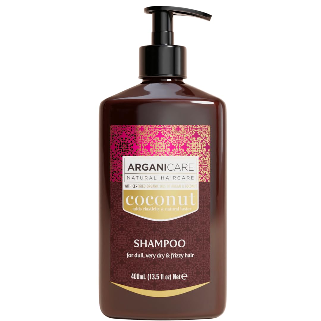 ARGANICARE Shampooing Régénérant Fortifiant Biotine & Huile d’Argan – Vitalité, Nutrition et Résistance – Renforce la Fibre Capillaire – Cheveux Fragilisés et Ternes – 400 mL