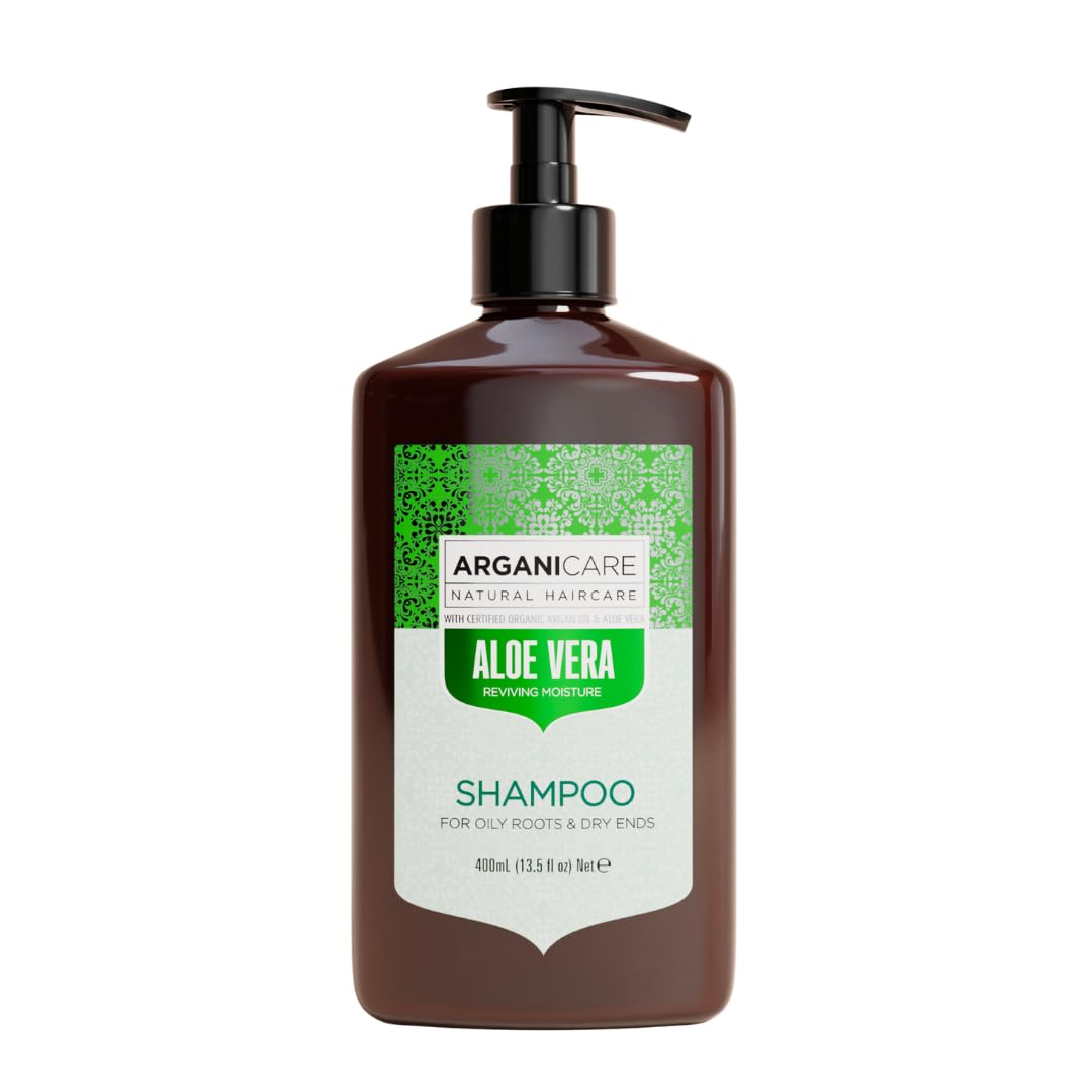 ARGANICARE Shampooing Régénérant Fortifiant Biotine & Huile d’Argan – Vitalité, Nutrition et Résistance – Renforce la Fibre Capillaire – Cheveux Fragilisés et Ternes – 400 mL