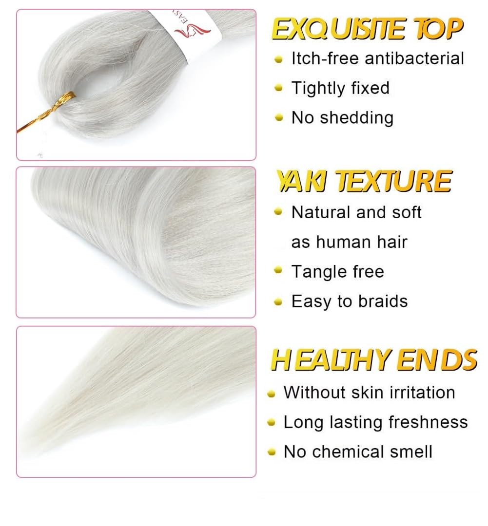 Bouclé Braiding Hair For Boho Braids Meches Rajout Cheveux Tresses For Bohemian Braids Pré-Étirés Meches Pour Tresses Africaine Meche Naturelle Pour Tresse（#Brown ，Total De 6 Packs) ）