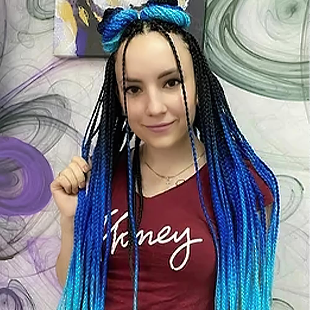 Aomig Rajout Cheveux Tresse, Jumbo Braids Meches, 65cm Extension de Cheveux de Fibre Synthétique pour Crochet Twist Tressage (4 couleurs)