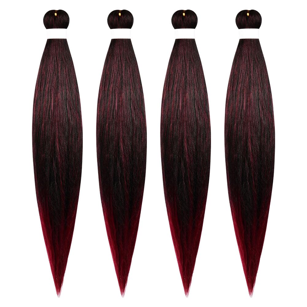 Aomig Rajout Cheveux Tresse, Jumbo Braids Meches, 65cm Extension de Cheveux de Fibre Synthétique pour Crochet Twist Tressage (4 couleurs)