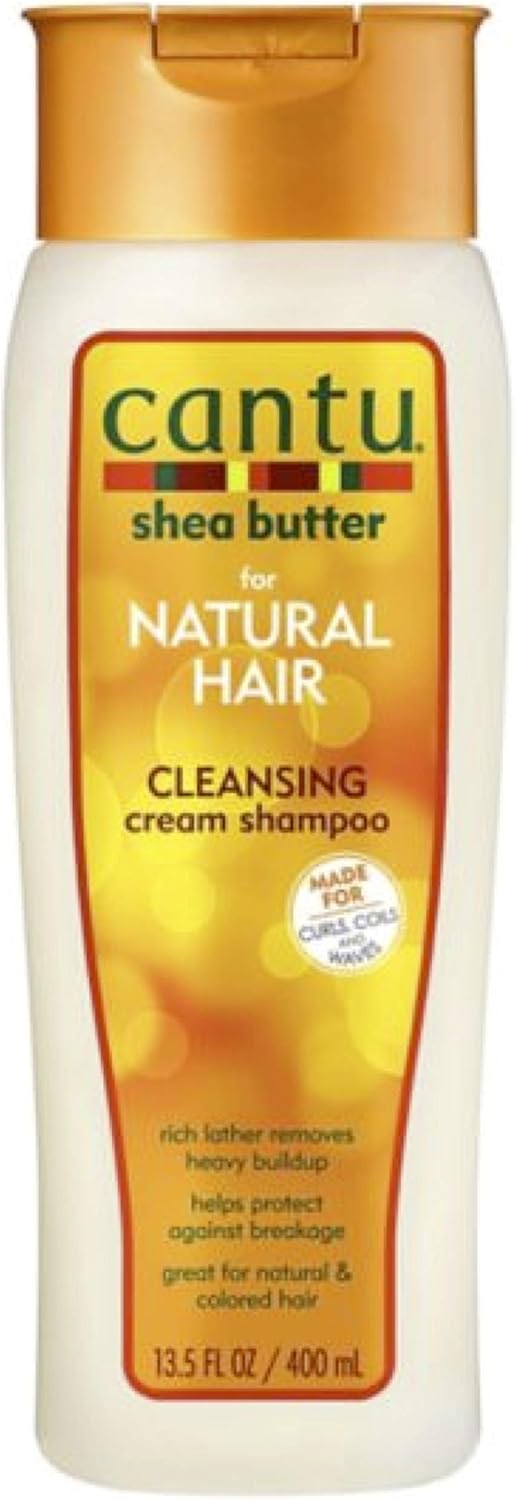 Cantu Crème à friser à la noix de coco 340,2 g avec shampooing et après-shampoing sans sulfate 340,2 g et crème activatrice hydratante au beurre de karité 340,2 g