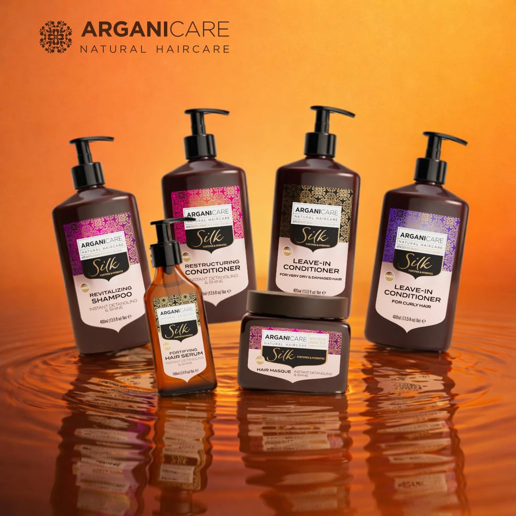 ARGANICARE - Shampoing traitant Antipelliculaire à l'Huile d'Argan - Soin Cheveux Secs et Abîmés - Flacon 400 ml