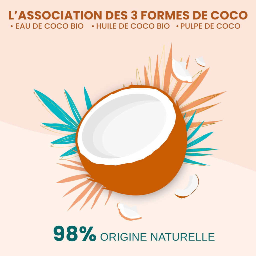 ACTIVILONG - Brume Légère Coco D'Amour - Sans Rinçage - Cheveux Texturés - Rafraîchit, Hydrate - 98% D'Ingrédients Naturels - Made in France - 260ml