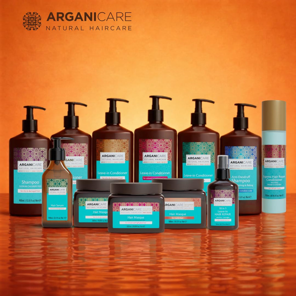 ARGANICARE - Shampoing traitant Antipelliculaire à l'Huile d'Argan - Soin Cheveux Secs et Abîmés - Flacon 400 ml