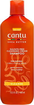 Cantu Cleansing Cream Shampooing - Shampooing pour cheveux bouclés et crépus - Formule riche au beurre de karité - Nettoie en douceur et en profondeur les cheveux et le cuir chevelu - Sans sulfate -