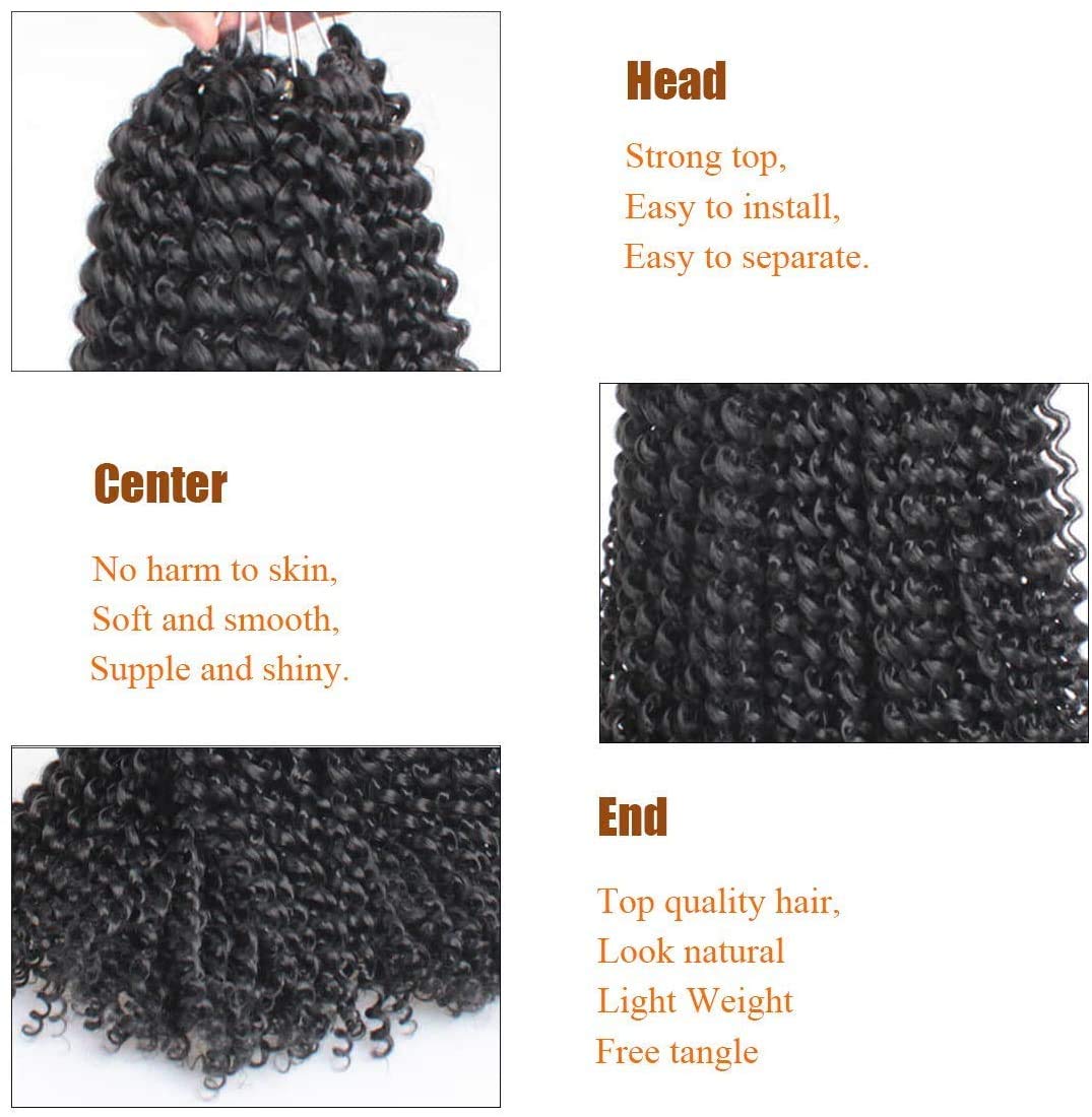 Xtrend Lot de 7 paquets d’extensions de cheveux Passion Twist - 18 mèches par paquet - 30,5 cm - Cheveux tressés au crochet