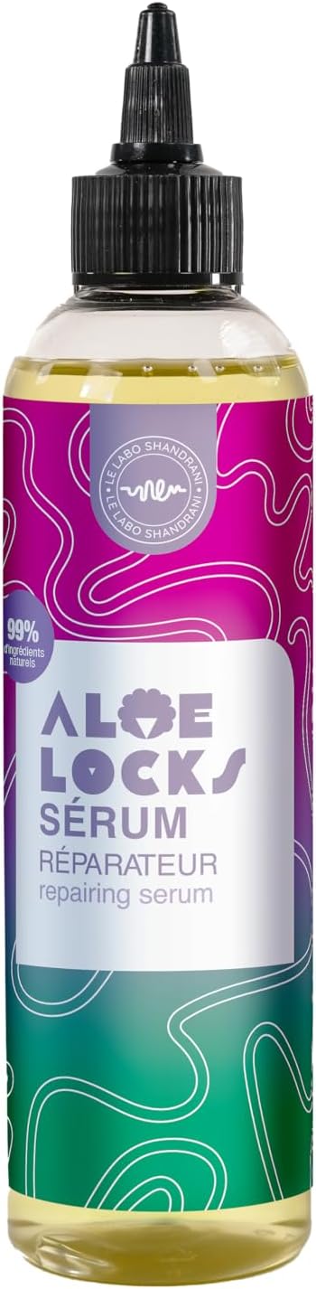 Aloe Locks | Shampoing Purifiant Baobab-Ortie 250ml + Sérum Réparateur et Activateur de Pousse 250ml | Lutte contre la Chute des Cheveux | Stimule la Pousse Capillaire | Fabriqué en France