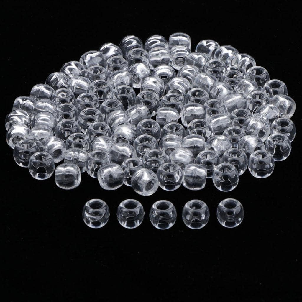 MagiDeal 100pcs Perles de Cheveux Barrettes Magiques pour Coiffure Diy Extensions de cheveux