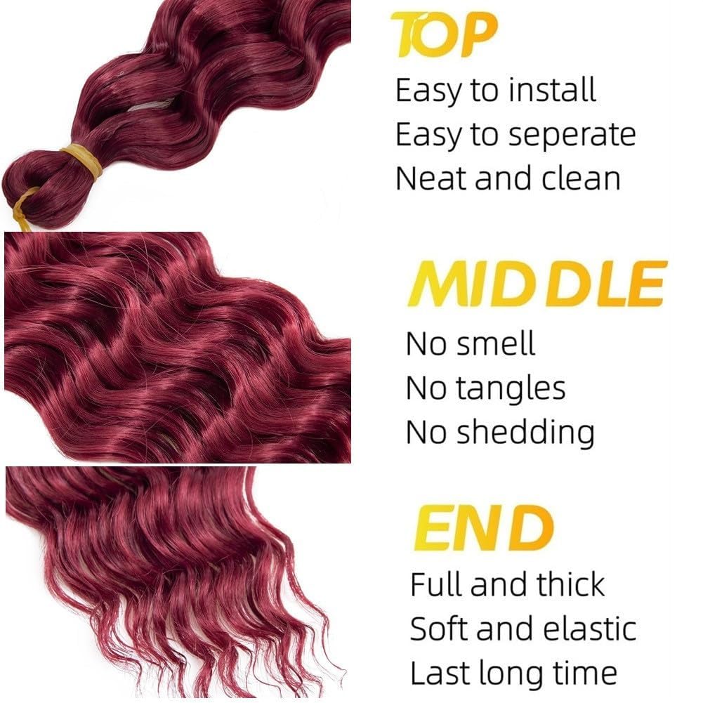 Bouclé Braiding Hair For Boho Braids Meches Rajout Cheveux Tresses For Bohemian Braids Pré-Étirés Meches Pour Tresses Africaine Meche Naturelle Pour Tresse（#Brown ，Total De 6 Packs) ）
