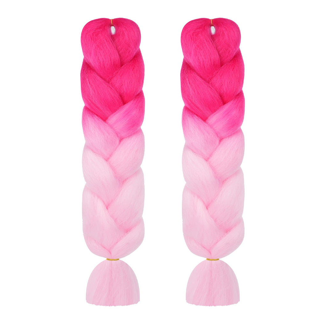 Aomig Rajout Cheveux Tresse, Jumbo Braids Meches, 65cm Extension de Cheveux de Fibre Synthétique pour Crochet Twist Tressage (4 couleurs)