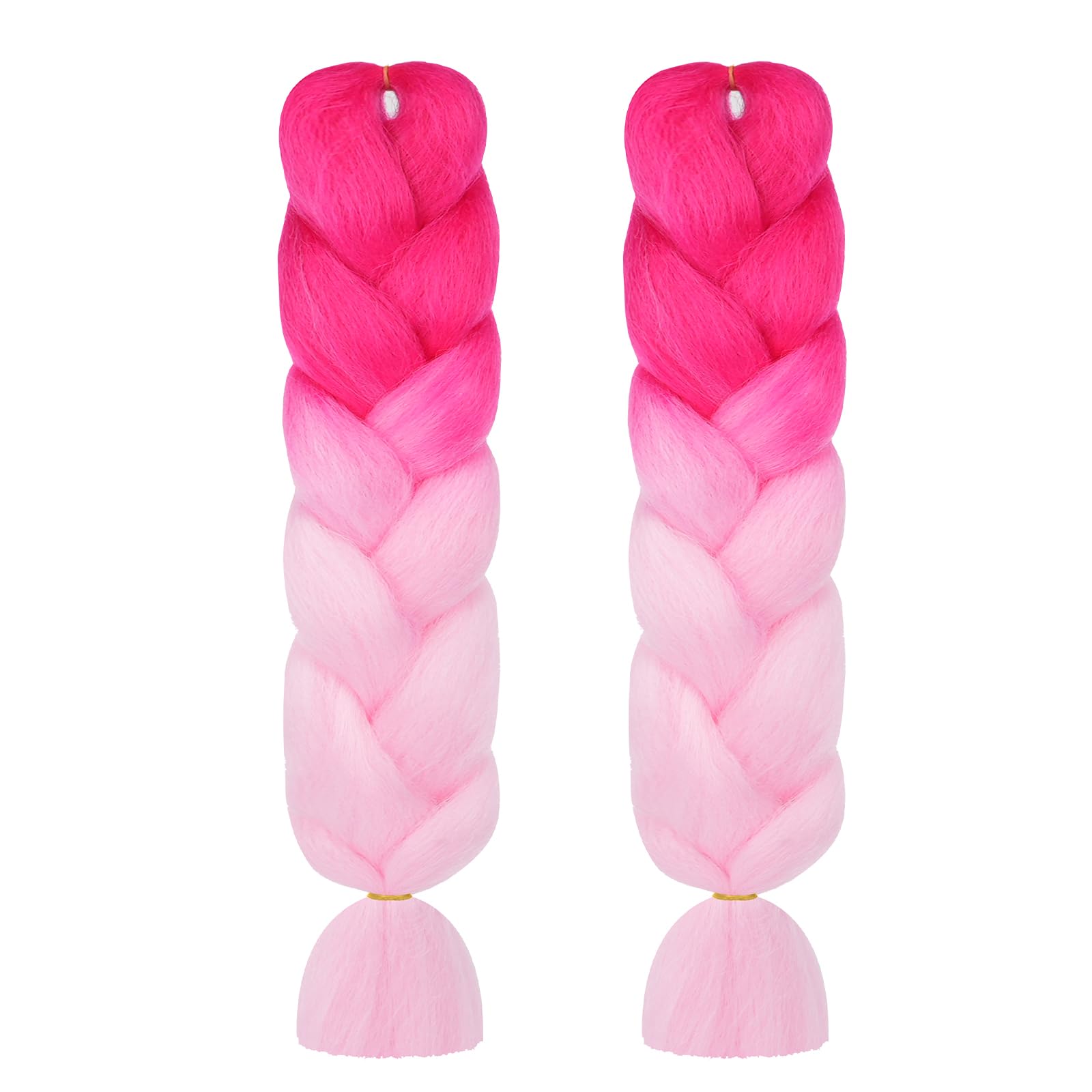 Aomig Rajout Cheveux Tresse, Jumbo Braids Meches, 65cm Extension de Cheveux de Fibre Synthétique pour Crochet Twist Tressage (4 couleurs)