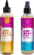 Aloe Locks | Shampoing Purifiant Baobab-Ortie 250ml + Brume Hydratante 250ml | Apaise les démangeaisons du cuir chevelu | Action Antipelliculaire | Stimule la Pousse Capillaire | Fabriqué en France