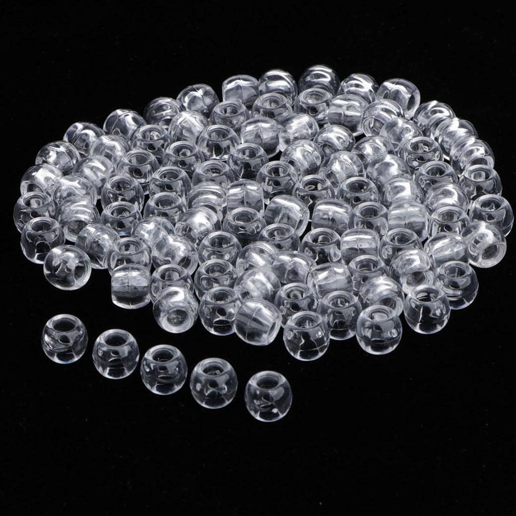 MagiDeal 100pcs Perles de Cheveux Barrettes Magiques pour Coiffure Diy Extensions de cheveux