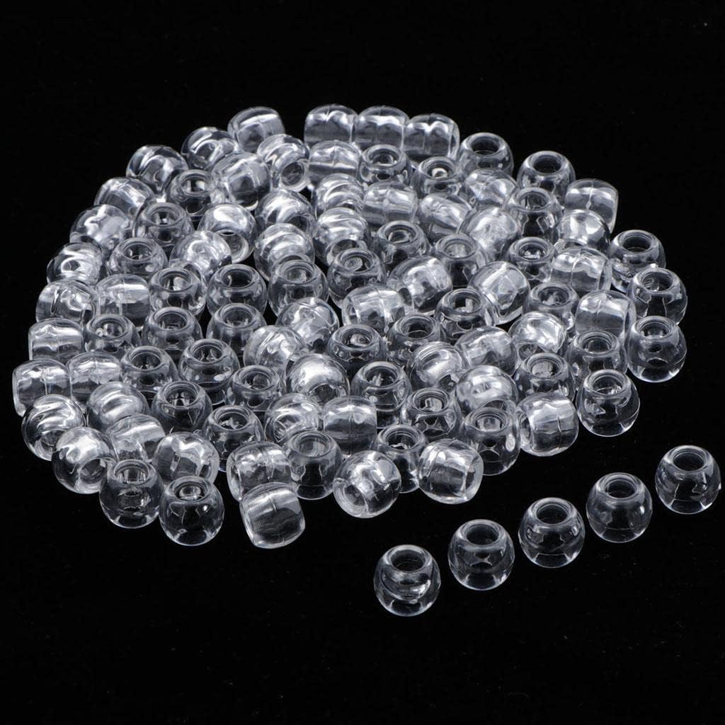MagiDeal 100pcs Perles de Cheveux Barrettes Magiques pour Coiffure Diy Extensions de cheveux