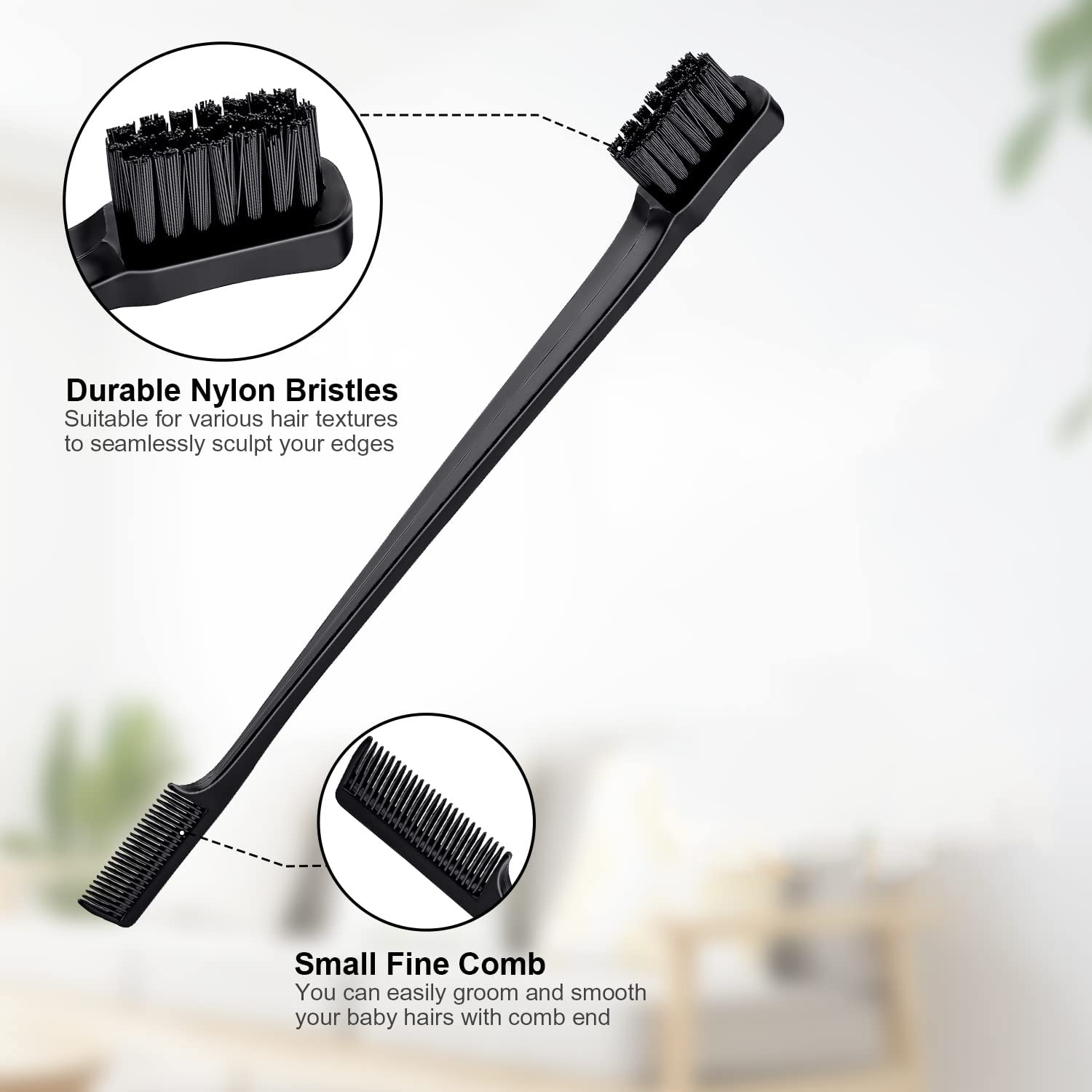 Brosse à cheveux, 3 pièces, propre, queue, convient aux coiffeurs professionnels, femmes, hommes, enfants (rose)