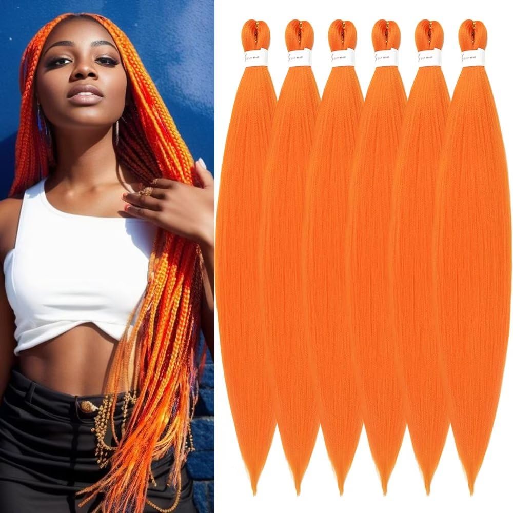 YDDM Meches Pour Tresses Africaine Rose et blanc Rajout Cheveux Tresses Texture Yaki Easy Install pour Debutants 20 Pouces 3 Paquets Cheveux Legers Naturels pour Box Braids Twist Crochet Styles