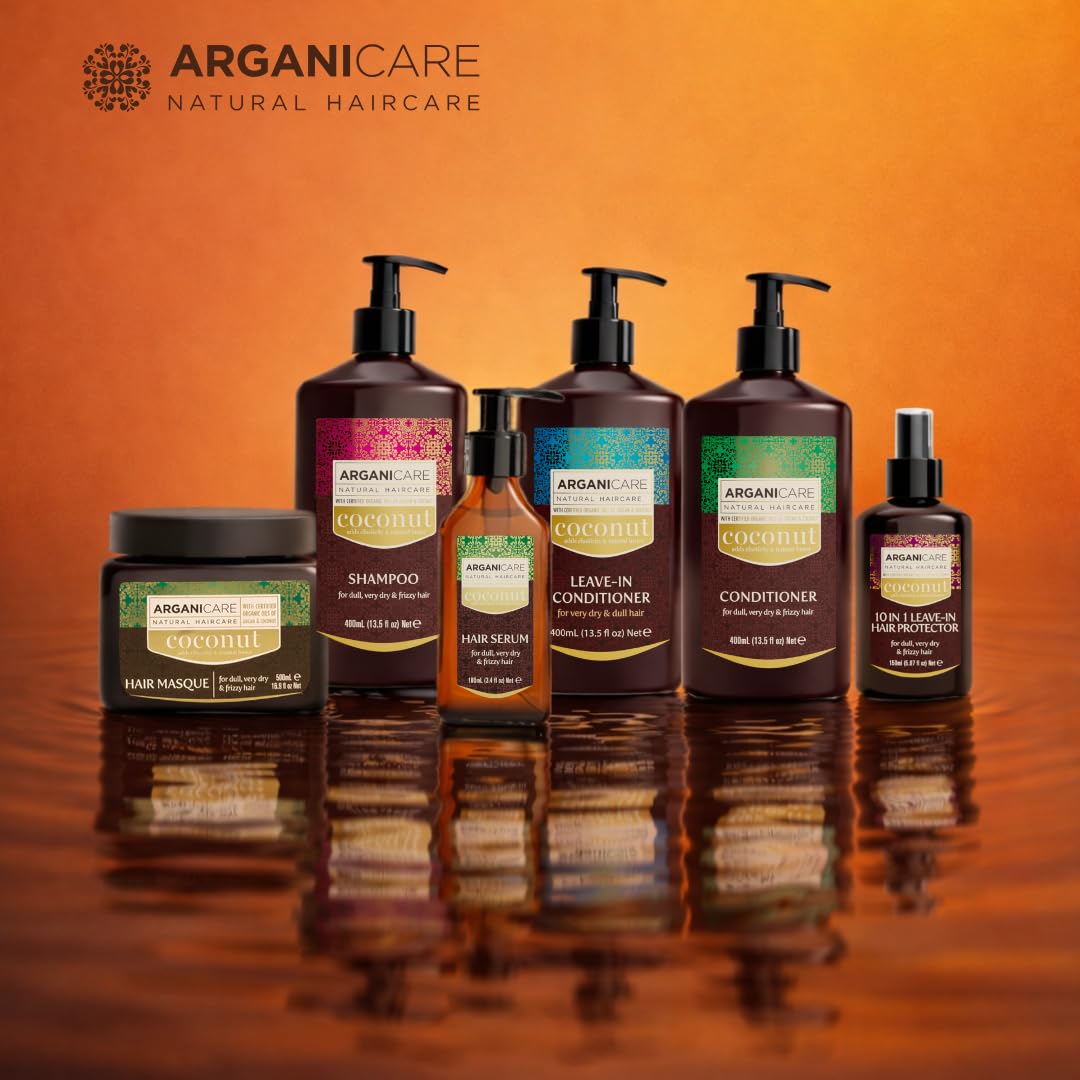 ARGANICARE Shampooing Régénérant Fortifiant Biotine & Huile d’Argan – Vitalité, Nutrition et Résistance – Renforce la Fibre Capillaire – Cheveux Fragilisés et Ternes – 400 mL