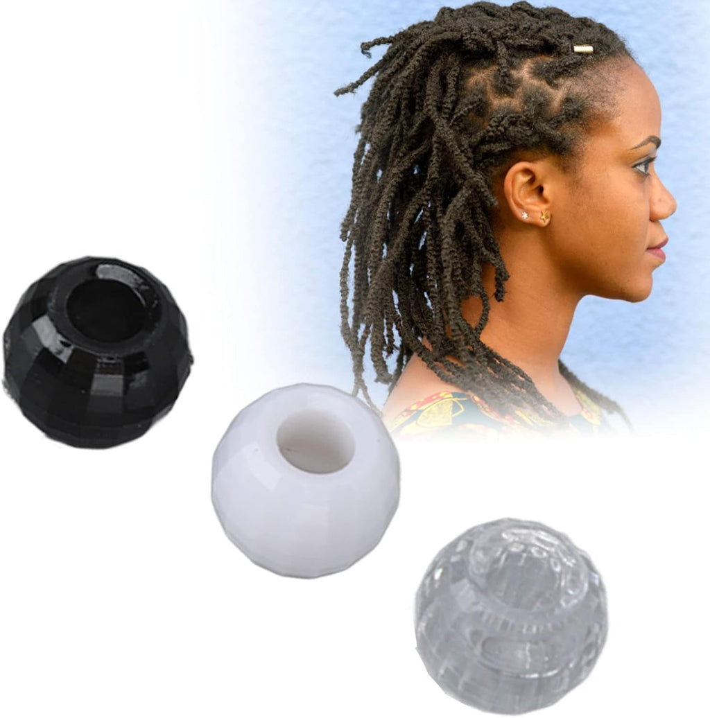 Perles de cheveux, anneau d'extension de cheveux en plastique transparent antirouille pour cheveux