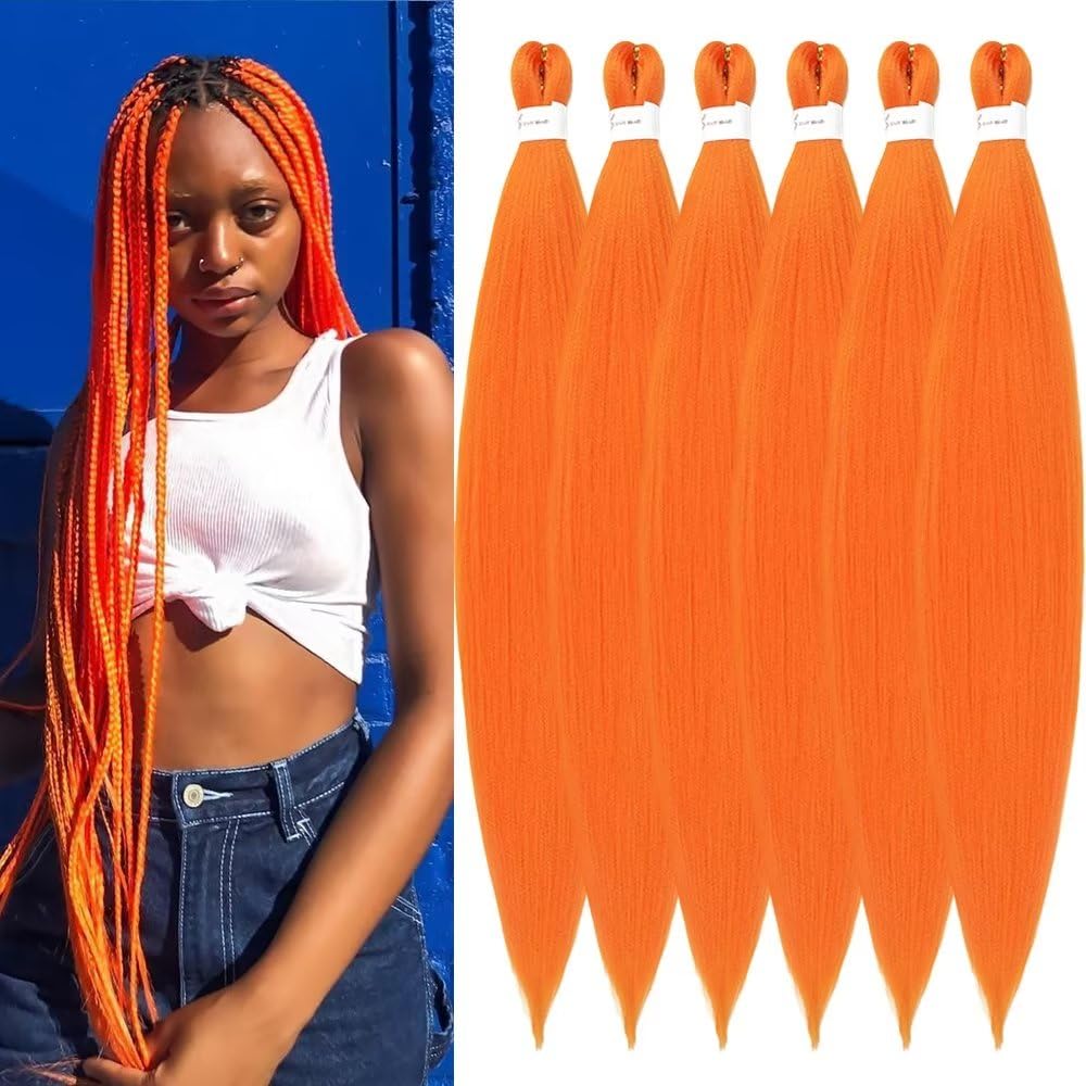 YDDM Meches Pour Tresses Africaine Rose et blanc Rajout Cheveux Tresses Texture Yaki Easy Install pour Debutants 20 Pouces 3 Paquets Cheveux Legers Naturels pour Box Braids Twist Crochet Styles