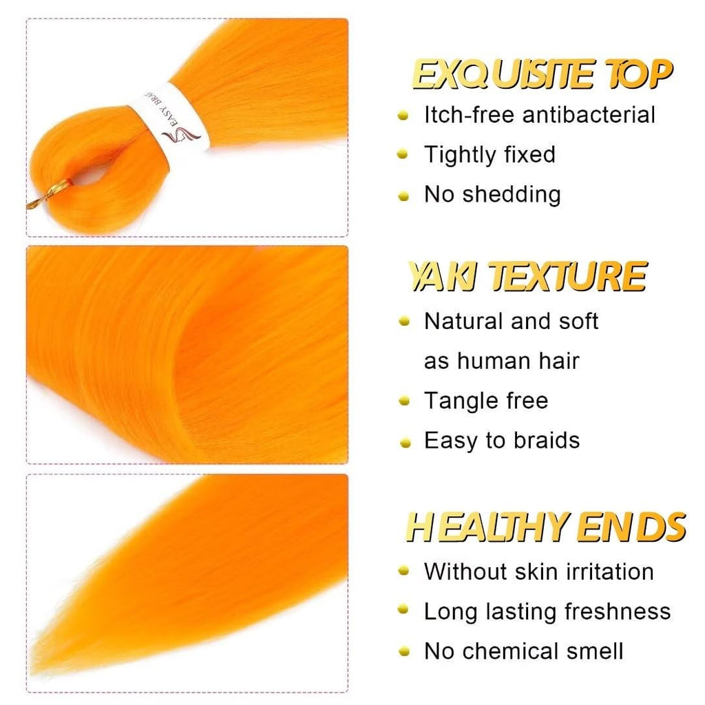 Bouclé Braiding Hair For Boho Braids Meches Rajout Cheveux Tresses For Bohemian Braids Pré-Étirés Meches Pour Tresses Africaine Meche Naturelle Pour Tresse（#Brown ，Total De 6 Packs) ）