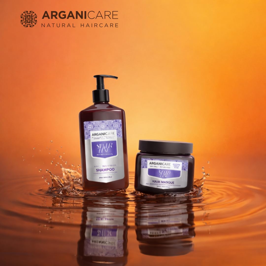 ARGANICARE Shampooing Régénérant Fortifiant Biotine & Huile d’Argan – Vitalité, Nutrition et Résistance – Renforce la Fibre Capillaire – Cheveux Fragilisés et Ternes – 400 mL