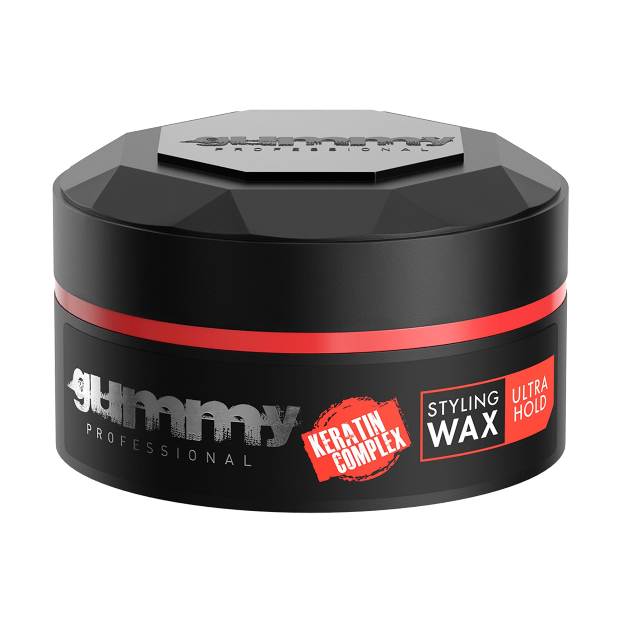 Cire Coiffante Professionnelle Ultra Fixation Gummy 150 ml - Cire capillaire forte tenue & brillance - Pour hommes & femmes - Sans alcool avec vitamine B5
