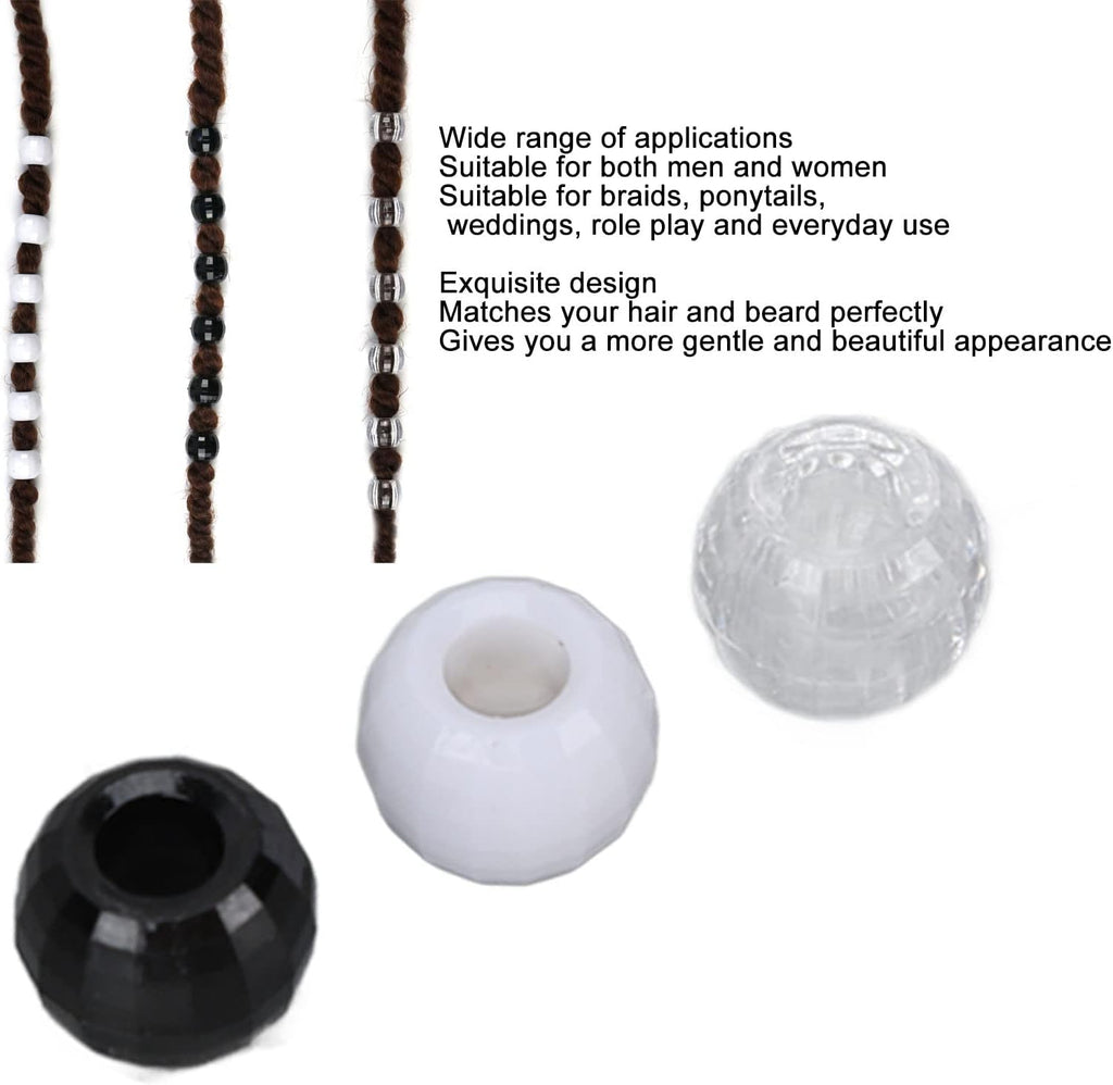 Perles de cheveux, anneau d'extension de cheveux en plastique transparent antirouille pour cheveux