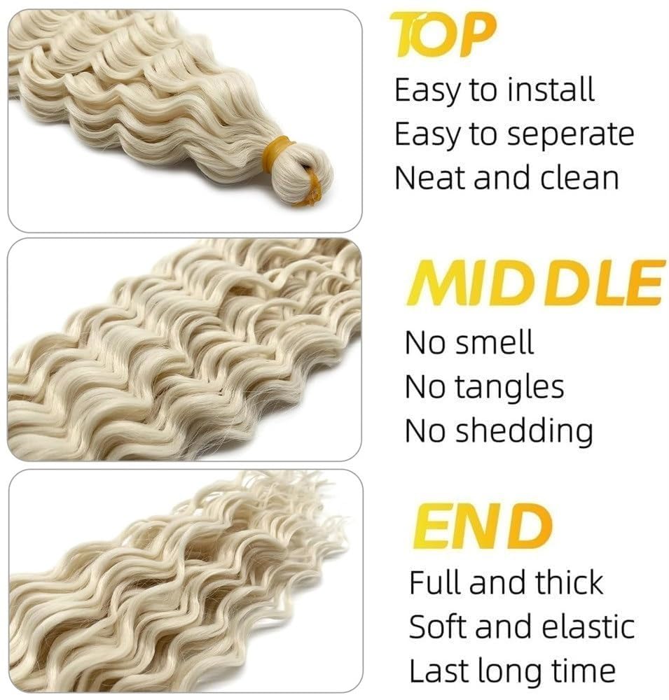 Bouclé Braiding Hair For Boho Braids Meches Rajout Cheveux Tresses For Bohemian Braids Pré-Étirés Meches Pour Tresses Africaine Meche Naturelle Pour Tresse（#Brown ，Total De 6 Packs) ）