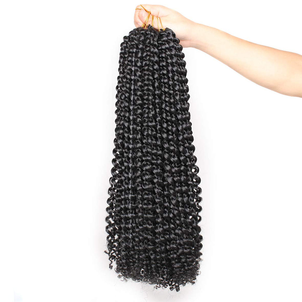 Xtrend Lot de 7 paquets d’extensions de cheveux Passion Twist - 18 mèches par paquet - 30,5 cm - Cheveux tressés au crochet