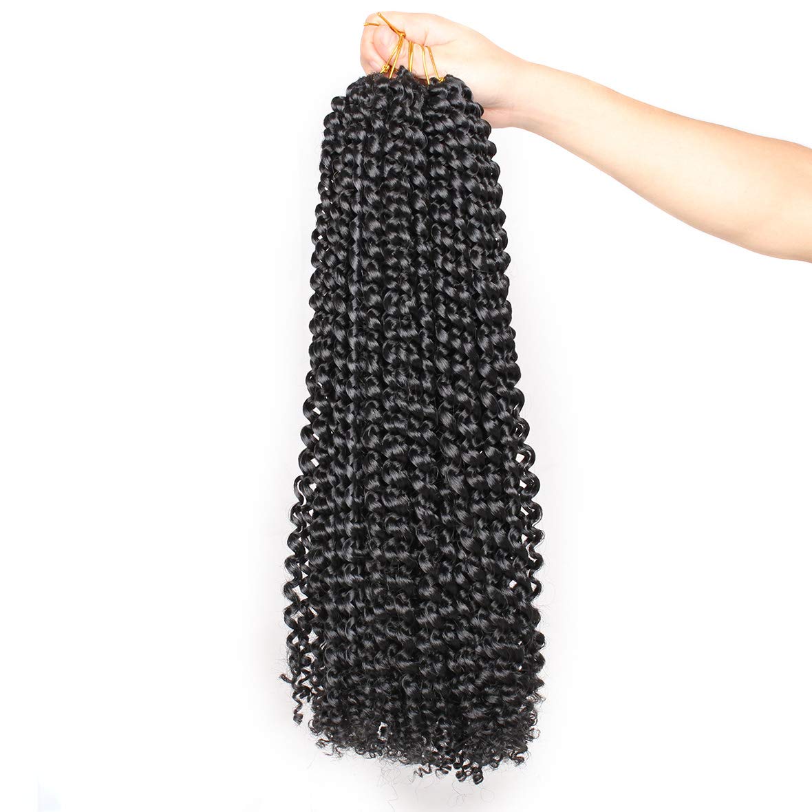 Xtrend Lot de 7 paquets d’extensions de cheveux Passion Twist - 18 mèches par paquet - 30,5 cm - Cheveux tressés au crochet