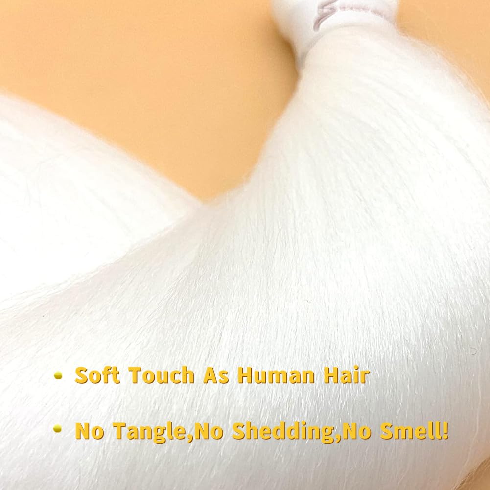 Bouclé Braiding Hair For Boho Braids Meches Rajout Cheveux Tresses For Bohemian Braids Pré-Étirés Meches Pour Tresses Africaine Meche Naturelle Pour Tresse（#Brown ，Total De 6 Packs) ）