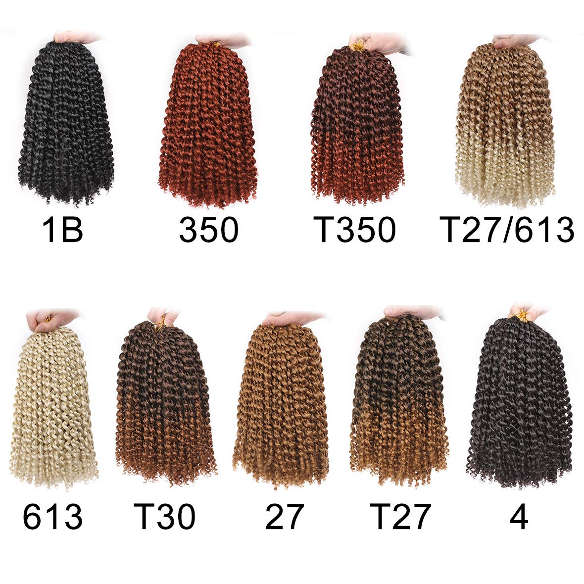 Xtrend Lot de 7 paquets d’extensions de cheveux Passion Twist - 18 mèches par paquet - 30,5 cm - Cheveux tressés au crochet
