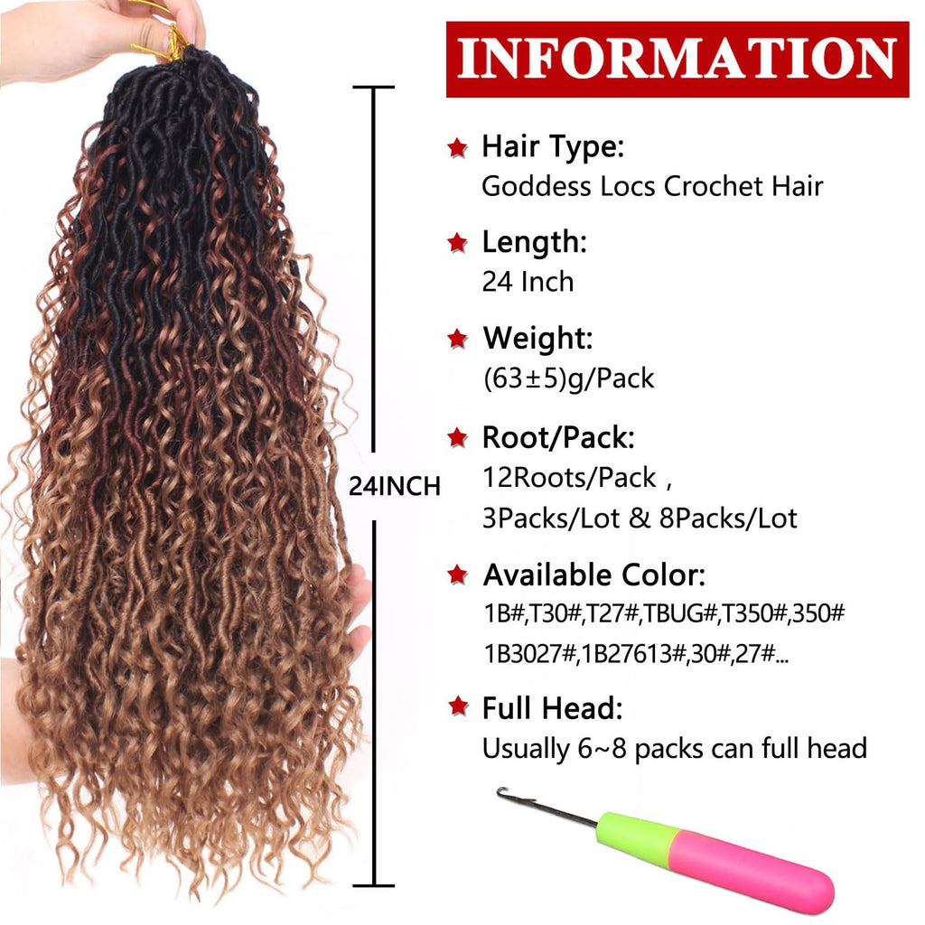 Xtrend 6Packs 18 pouces Twist Perruques Crochet Tresses Faux Locs bouclés se termine Dreadlocks Tresses Synthétiques Extensions de Cheveux Haute Température pour Femmes Noires 20 Strands/pack TBUG