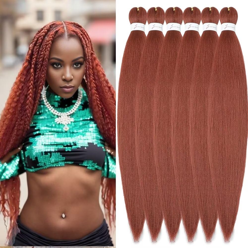 YDDM Meches Pour Tresses Africaine Rose et blanc Rajout Cheveux Tresses Texture Yaki Easy Install pour Debutants 20 Pouces 3 Paquets Cheveux Legers Naturels pour Box Braids Twist Crochet Styles