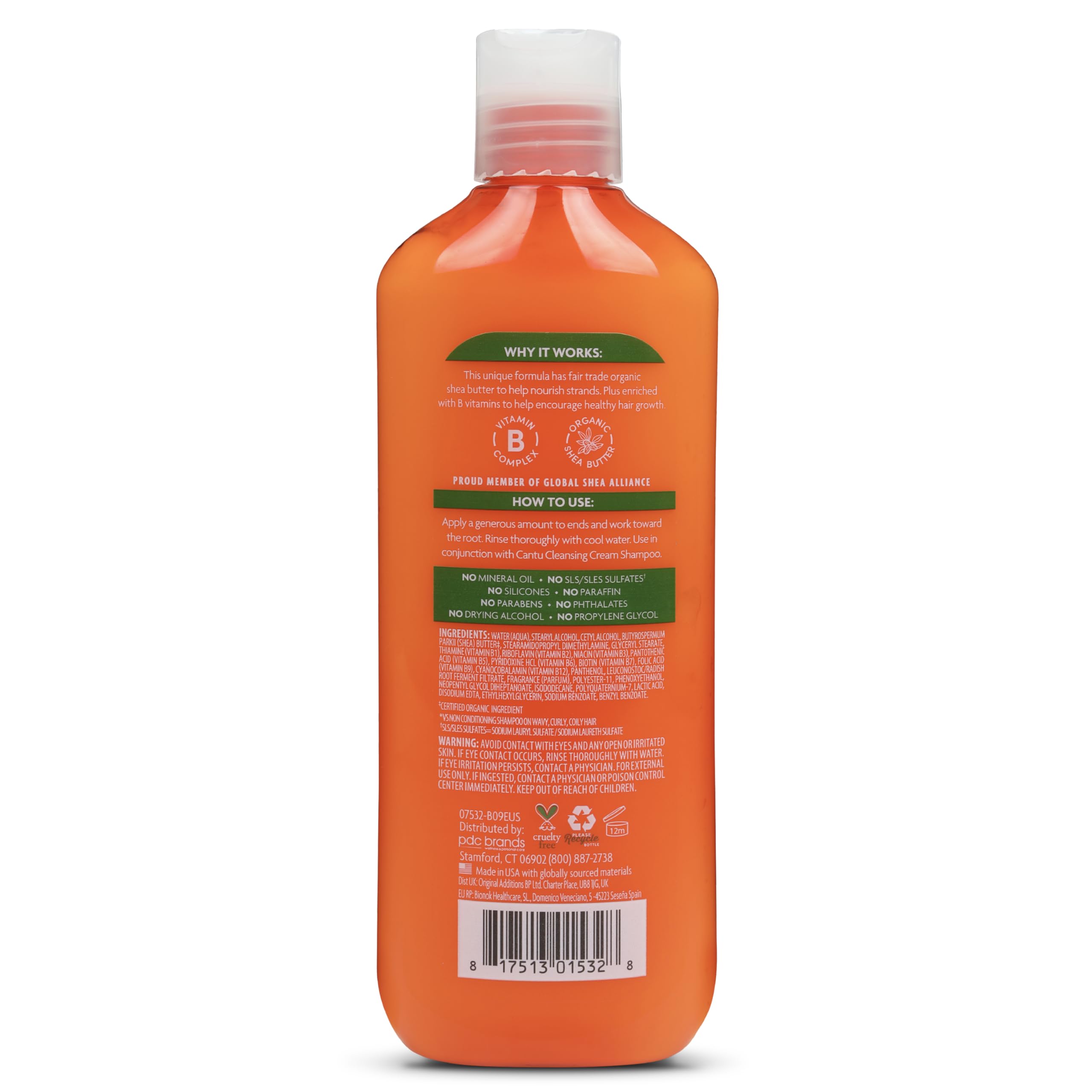 Cantu Après-Shampooing Crème Hydratant, au Beurre de Karité, 400 ml (l’Emballage Peut Varier)