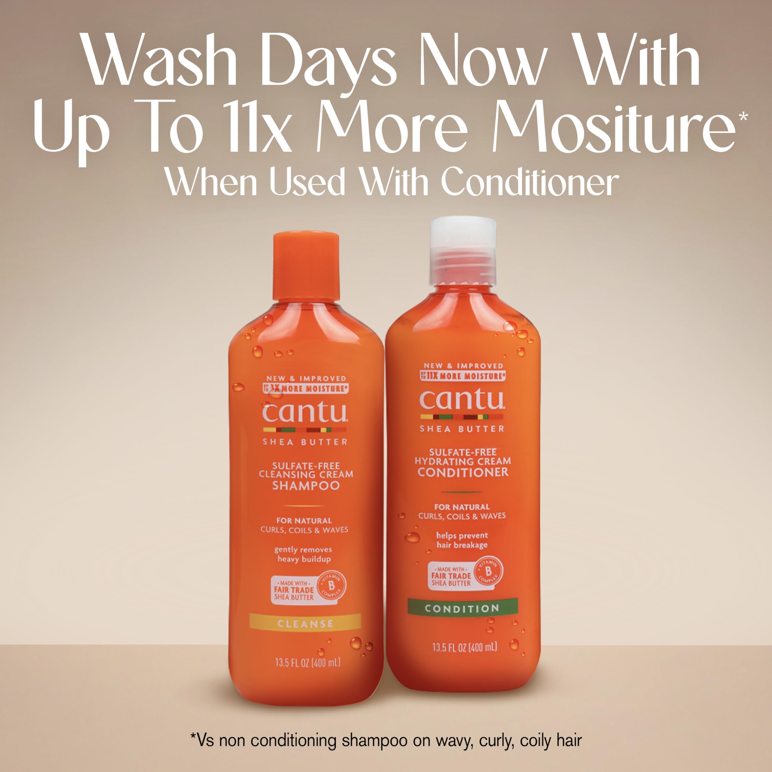 Cantu Après-Shampooing Crème Hydratant, au Beurre de Karité, 400 ml (l’Emballage Peut Varier)