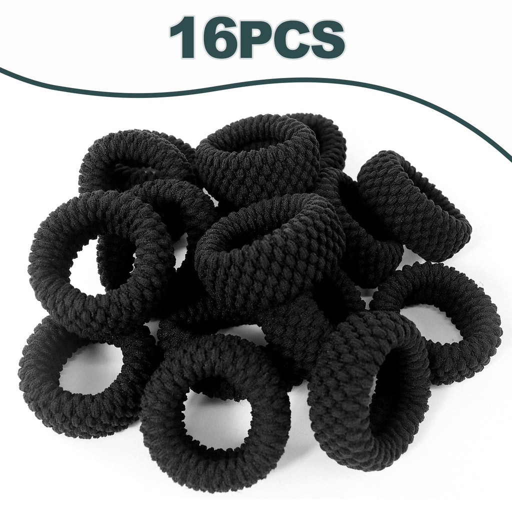 Hanyousheng Elastique Cheveux, 50 Pcs Chouchou Cheveux, 8 mm Elastique Cheveux Epais, Epais en Coton Sans Couture, Hair Elastic Band pour Femmes Hommes et Enfants