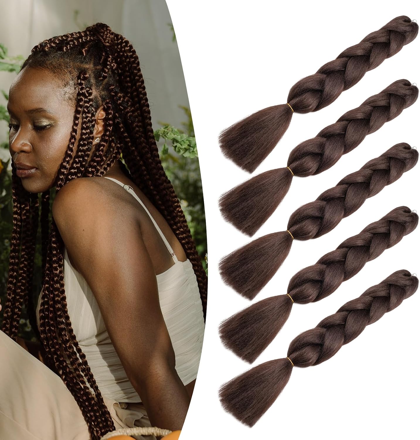 Meches pour Tresses Africaine Rajout Cheveux Braids Jumbo Extension Cheveux Ombre Synthétique Violet & Bleu & Jaune & Orange