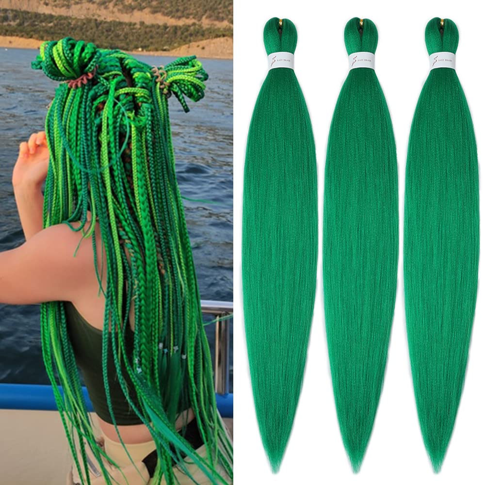 YDDM Meches Pour Tresses Africaine Rose et blanc Rajout Cheveux Tresses Texture Yaki Easy Install pour Debutants 20 Pouces 3 Paquets Cheveux Legers Naturels pour Box Braids Twist Crochet Styles