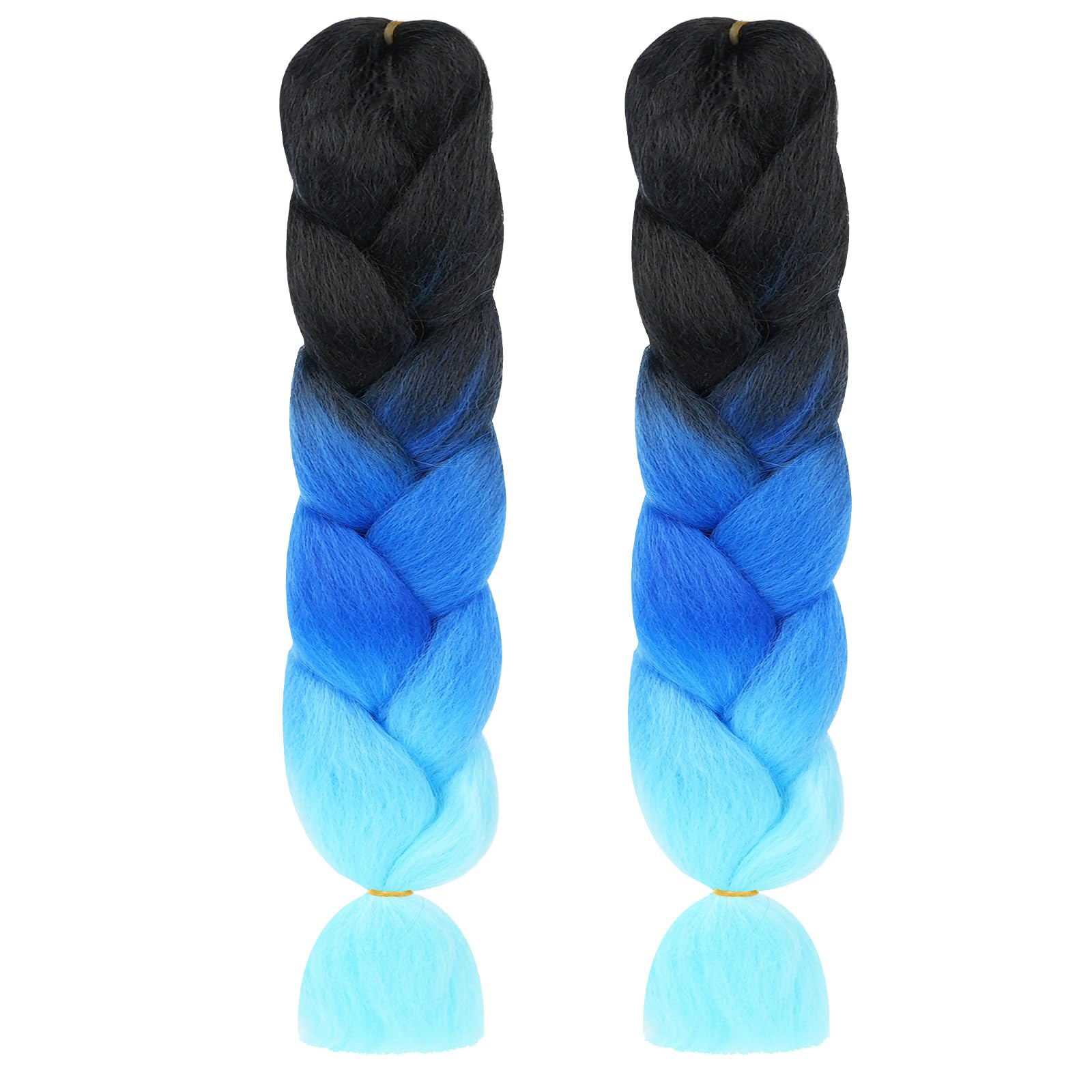 Aomig Rajout Cheveux Tresse, Jumbo Braids Meches, 65cm Extension de Cheveux de Fibre Synthétique pour Crochet Twist Tressage (4 couleurs)