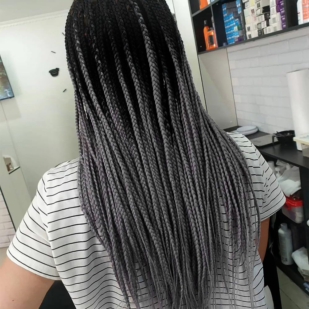 Aomig Rajout Cheveux Tresse, Jumbo Braids Meches, 65cm Extension de Cheveux de Fibre Synthétique pour Crochet Twist Tressage (4 couleurs)